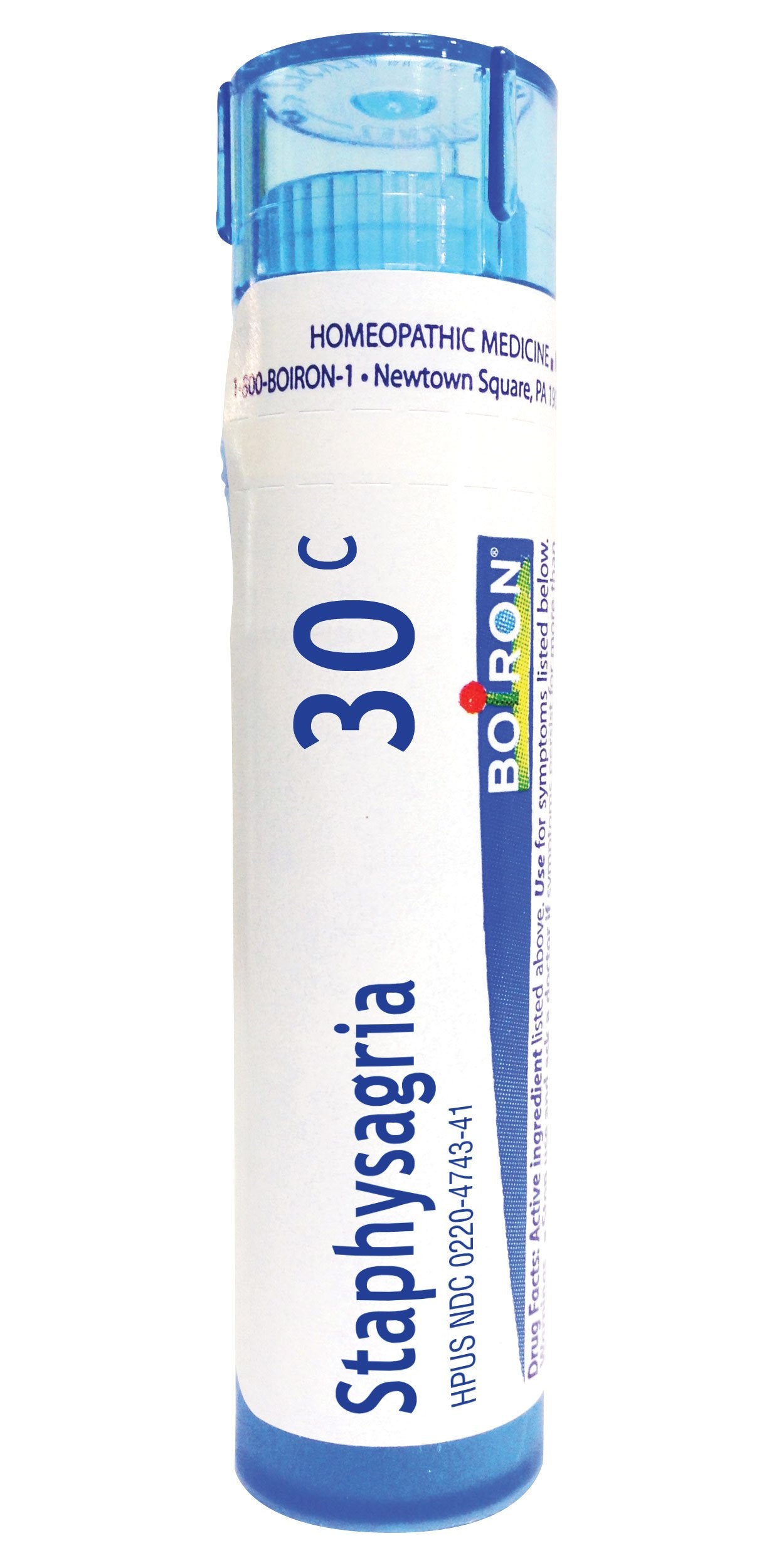 Boiron Staphysagria 30C, perles à dissolution rapide pour premiers signes