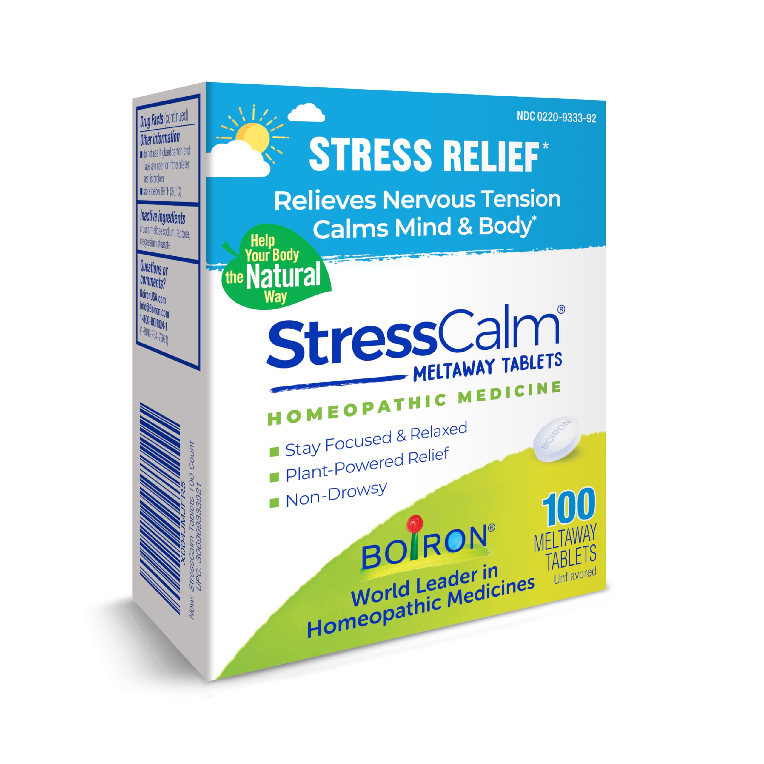 Boiron StressCalm relief occasionnel, utile lors de changements de vie.