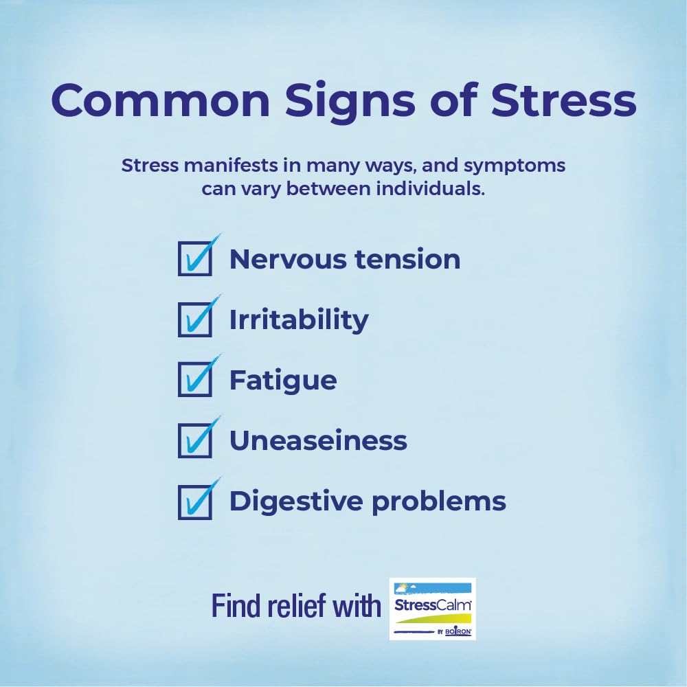 Boiron StressCalm utilisation quotidienne, soutien lors de stress occasionnel.
