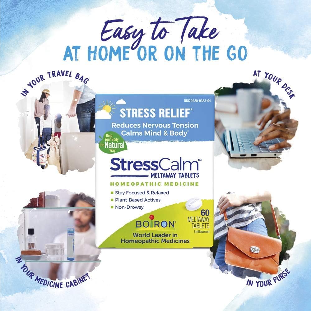 Boiron StressCalm – visuel calme avant prestation, examen ou prise de parole.