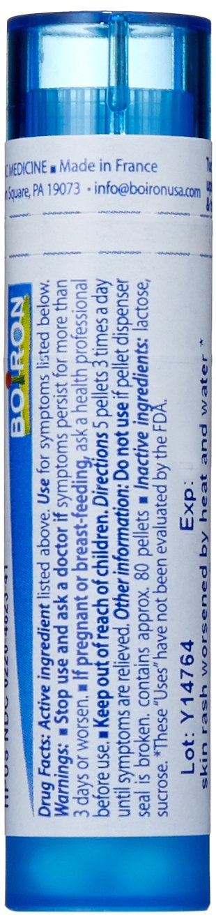 Boiron Sulphur 30C, tubes de granules faciles à doser pour irritations mineures.