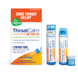 Boiron ThroatCalm On the Go, pellets fondants pour un soulagement rapide lors des déplacements