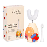 Boka brosse sonique pour enfant, tête U-Brush en silicone alimentaire, convient aux gencives sensibles.