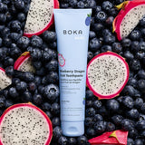 Tube Boka nano-hydroxyapatite bleu, emballage prêt à l’emploi.