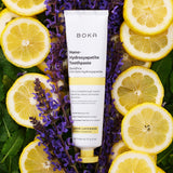 Boka dentifrice nano-hydroxyapatite, gros plan sur la pâte et le soin quotidien