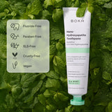 Dentifrice Boka nano-hydroxyapatite pour sensibilité en tube, soin ciblé