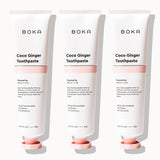 Boka dentifrice nano-hydroxyapatite, reminéralisation et sensibilité potentiellement réduite.