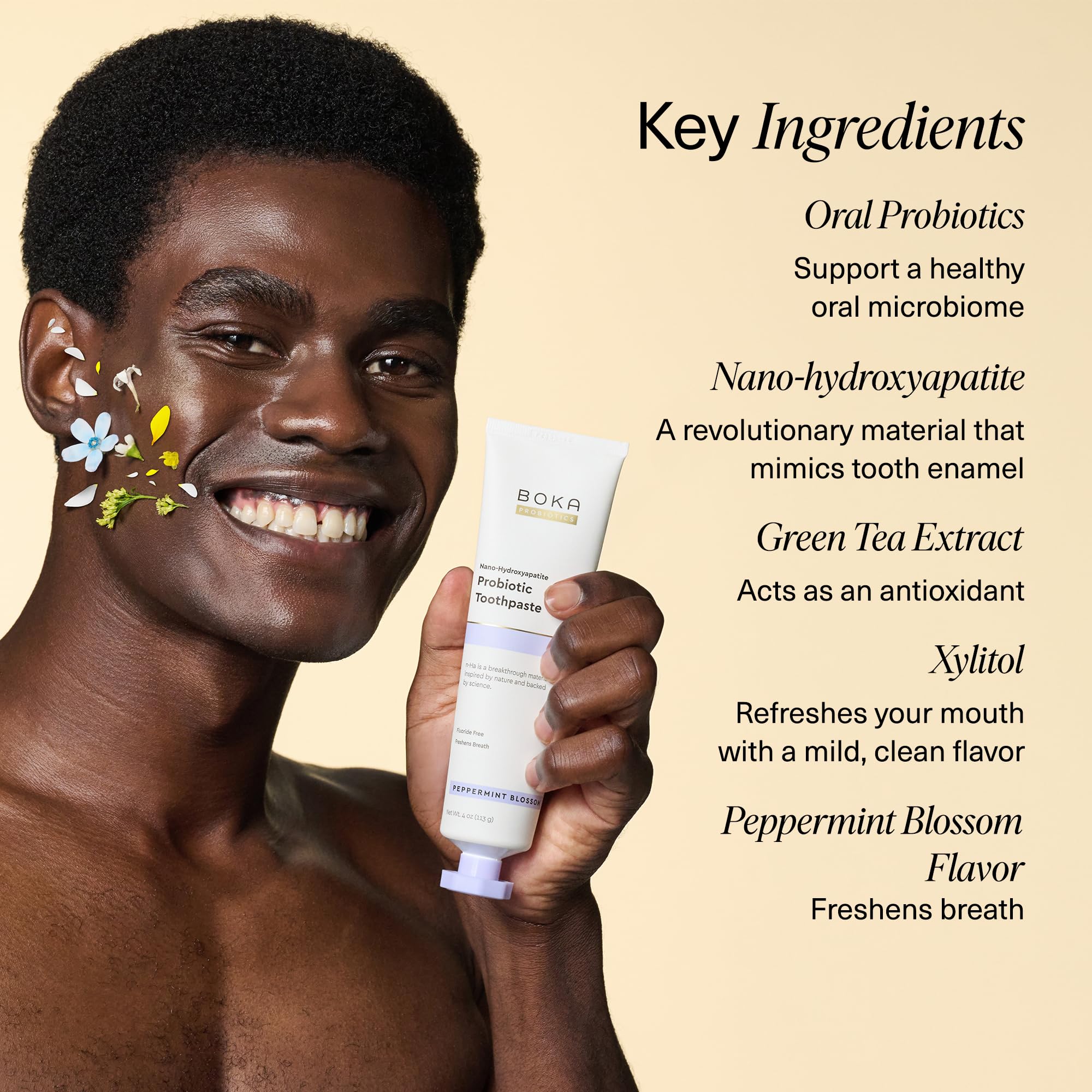 Boka dentifrice pour dents sensibles—douceur et confort pour toute la famille.