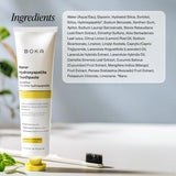Boka dentifrice sur meuble bain, ambiance spa