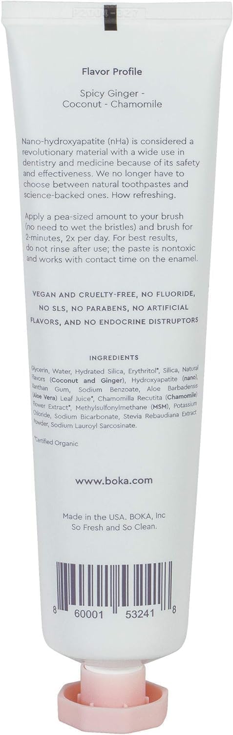 Boka dentifrice sans additifs artificiels, sécurité et simplicité au quotidien