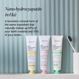 Boka Nano-hydroxyapatite: brushing doux grâce à la nano-hydroxyapatite.