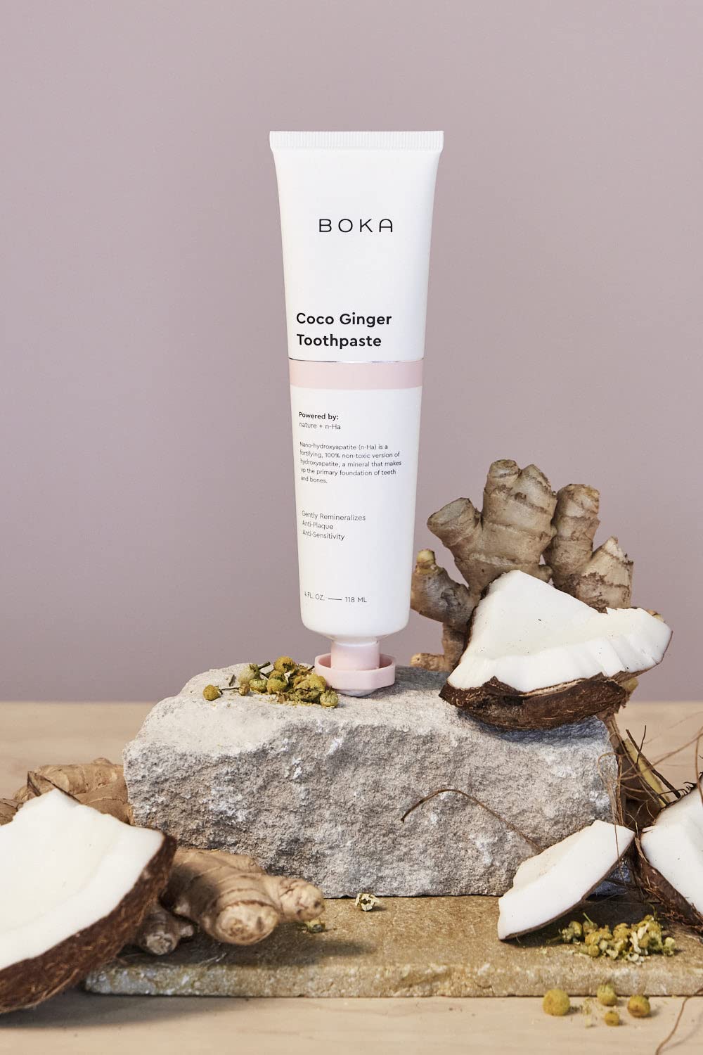 Boka dentifrice réduction de sensibilité, formulation douce pour dents sensibles et quotidien.