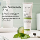 Texture crème douce de Boka pour un brossage agréable et sûr