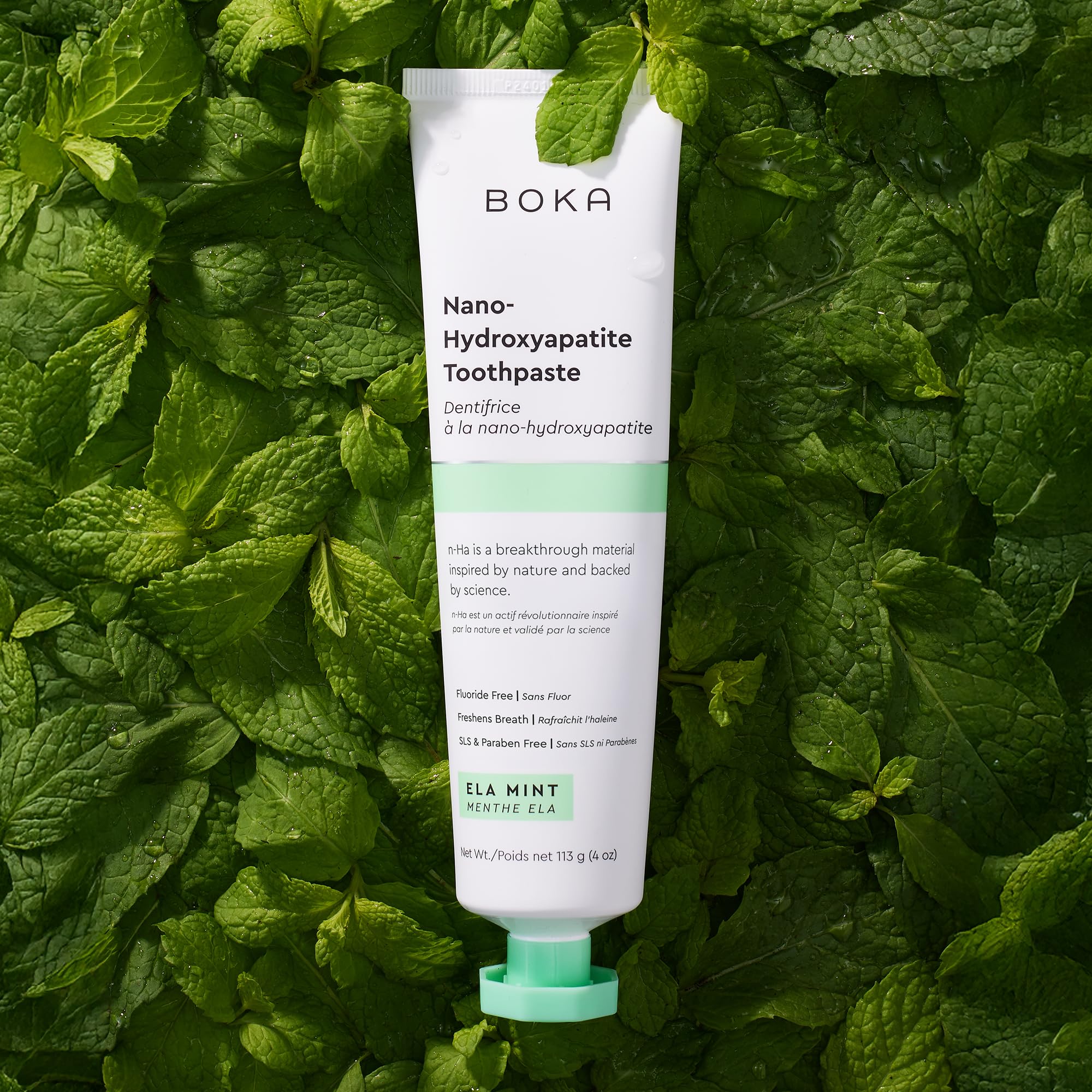 Pâte dentifrice Boka Nano Hydroxyapatite Watermelon Mint, sensation fraîche pour enfants.