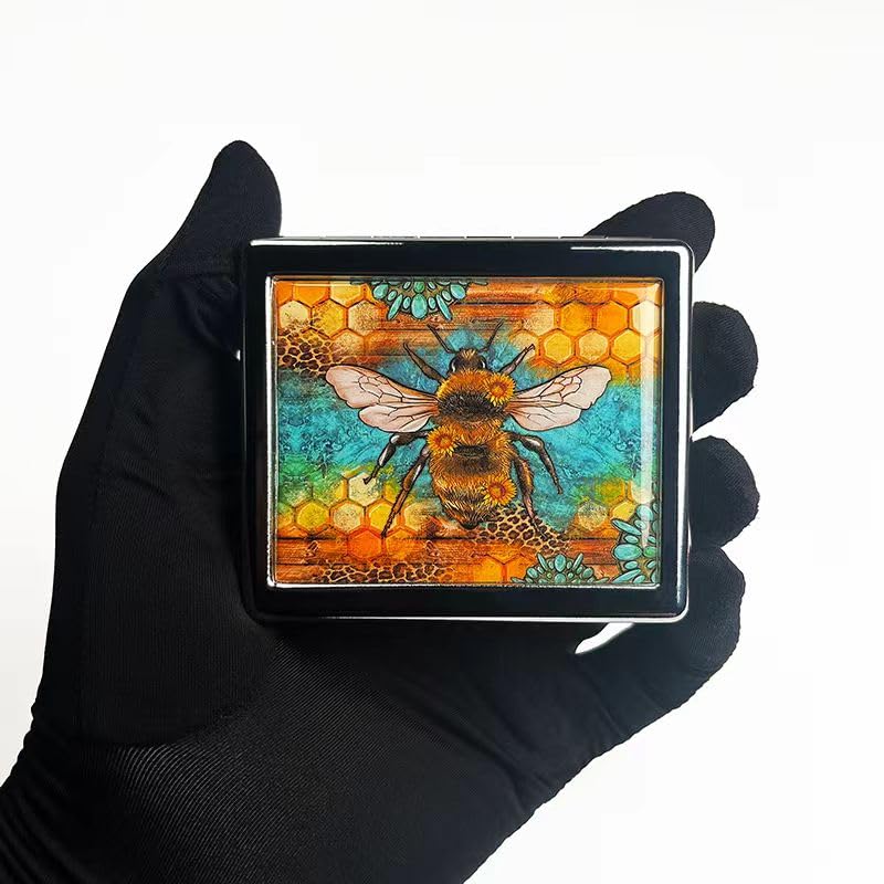 BOKAAW pilulier avec miroir intérieur utile en déplacement et travail.