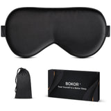 Masque BOKOR en soie noire pour un sommeil doux et paisible