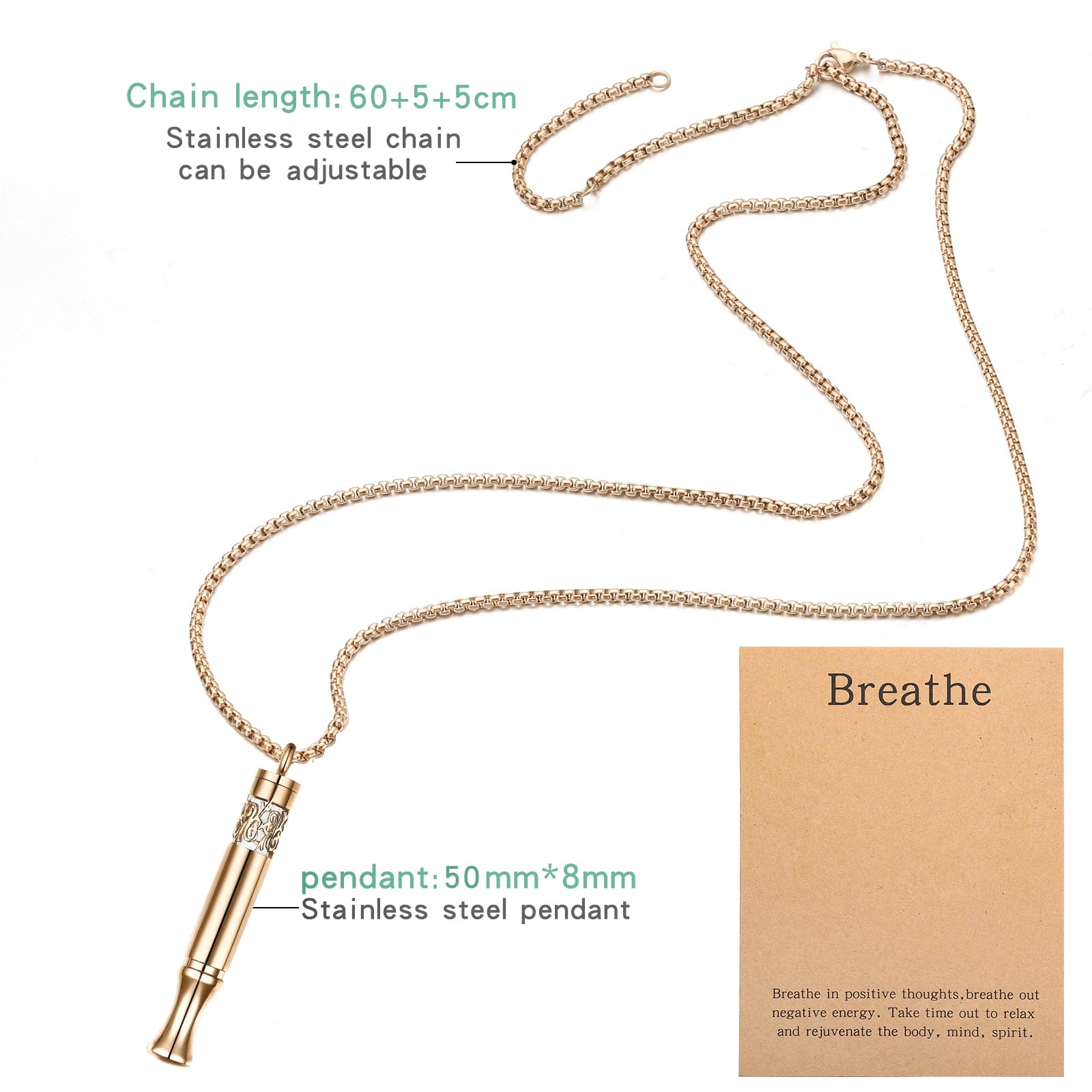Pendentif hypoallergénique en acier inoxydable, douceur sur la peau.