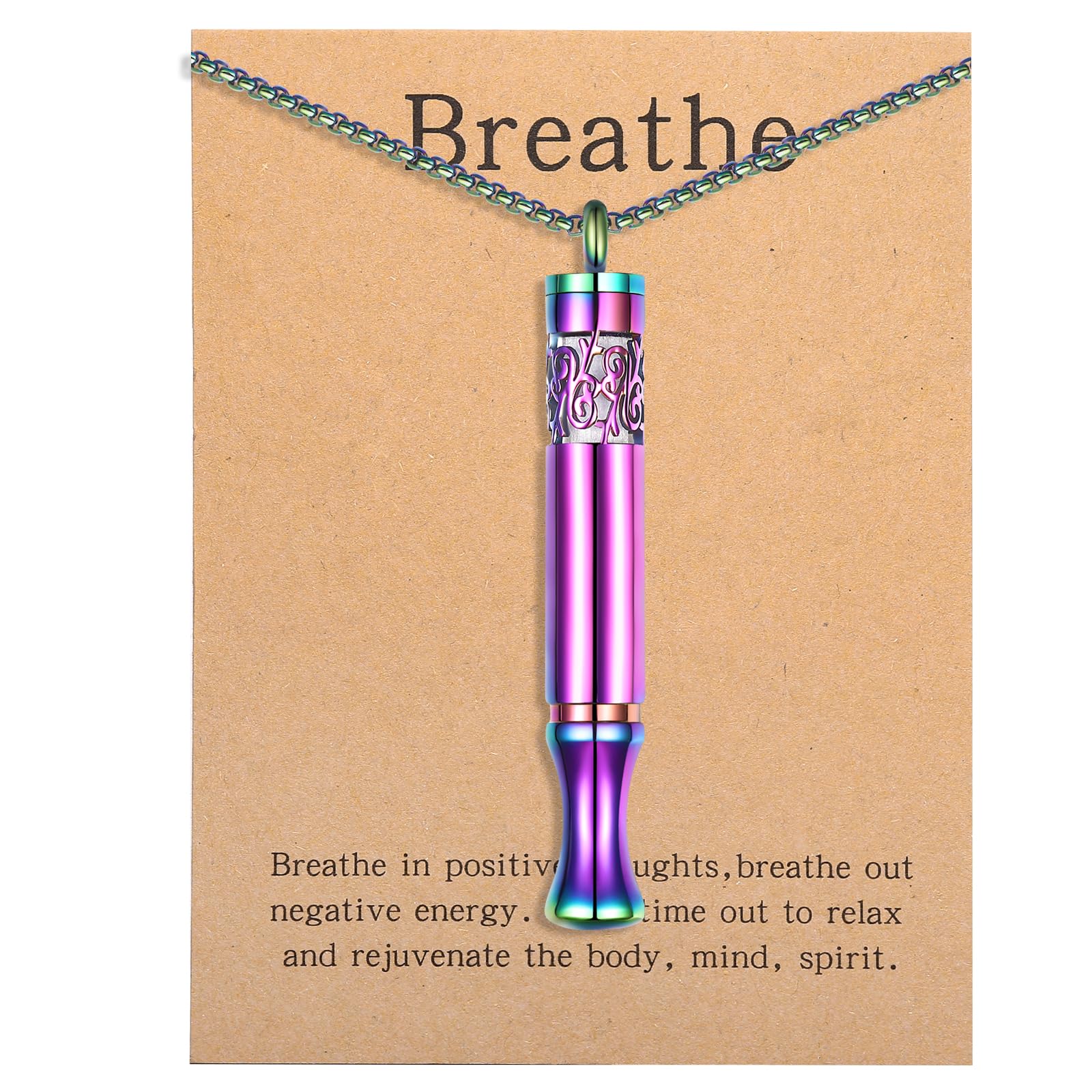 Pendentif Bolagtier en gros plan, respiration consciente pour détente et concentration.