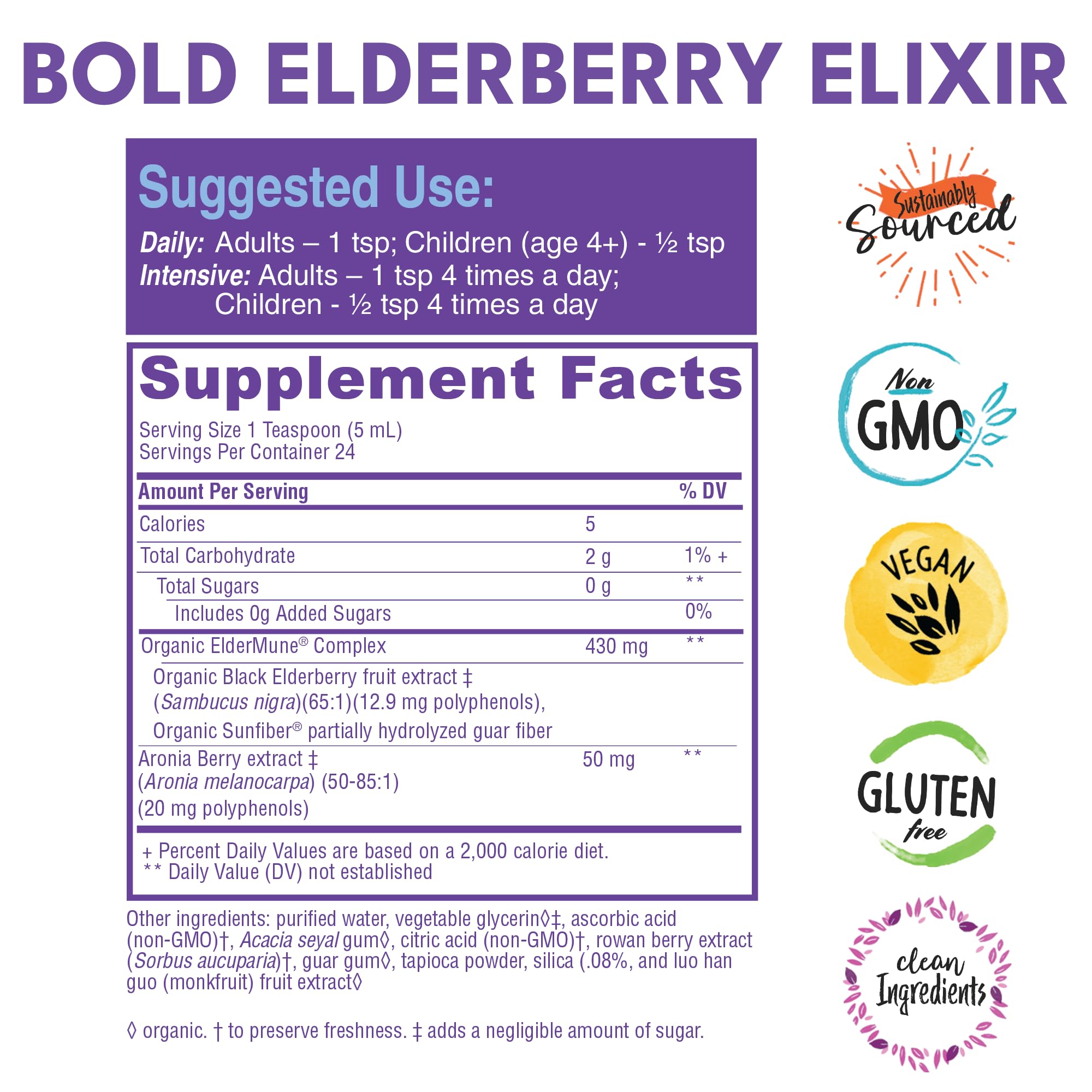 Goutte Bold Botanica Elixir Sureau 65x, dosage simple pour toute la famille.