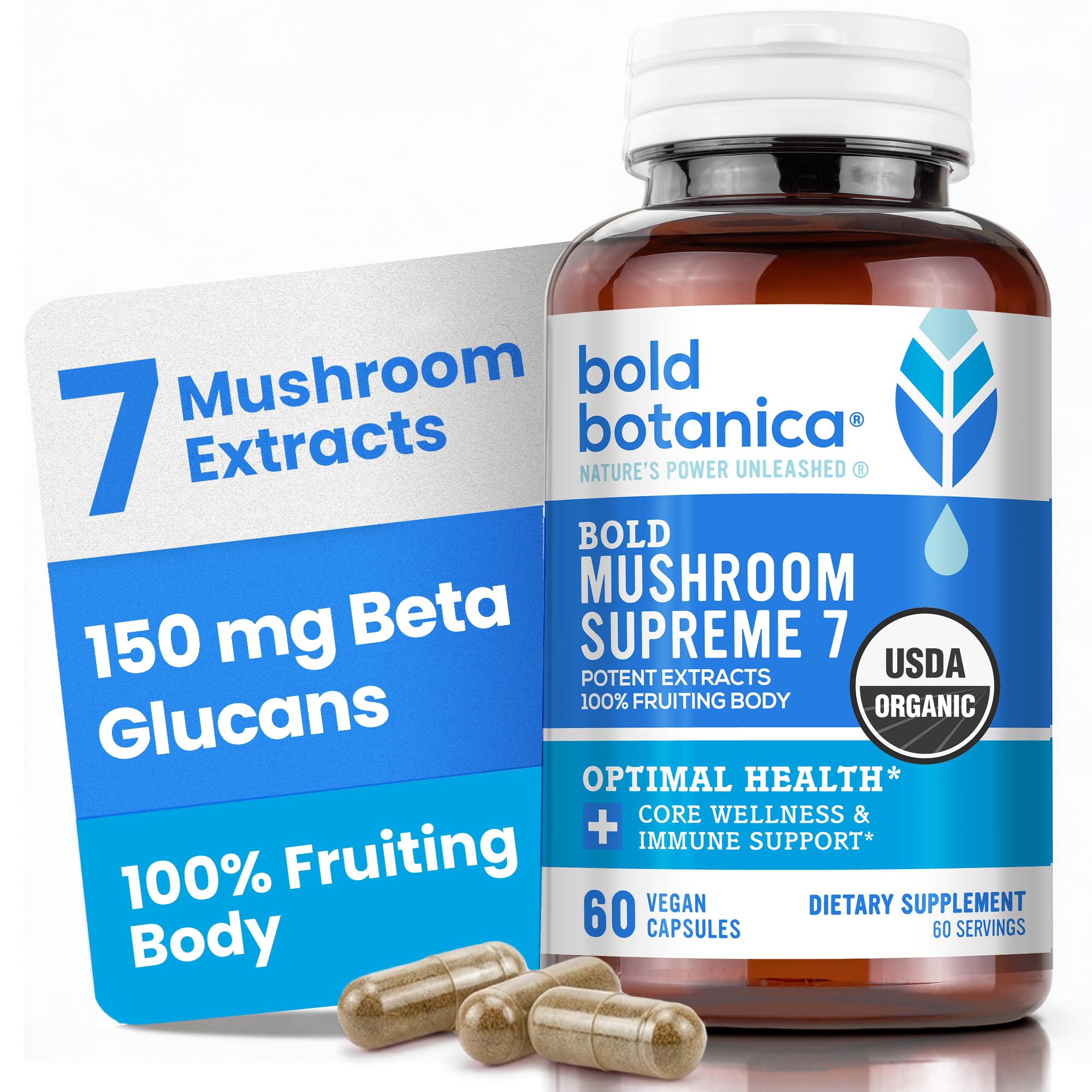 Bold Botanica front bottle view showing label and benefits