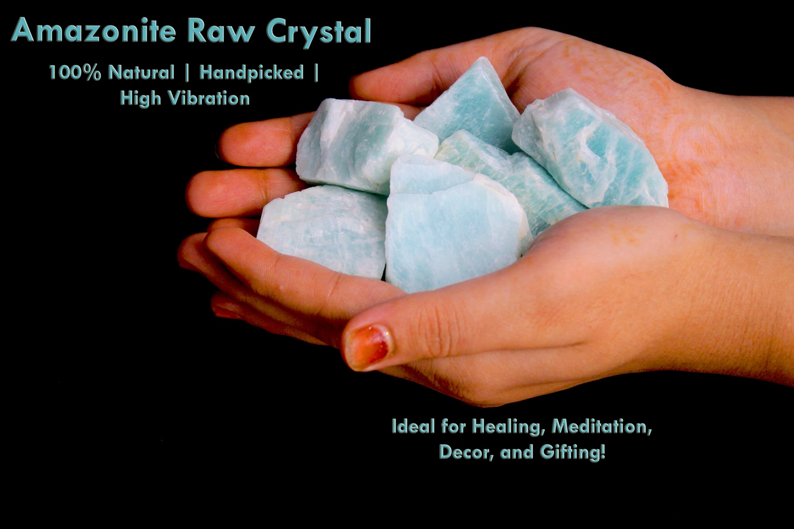 Amazonite galet 3-5 cm par BOMBAY CRYSTALS EXPORT, énergie apaisante pour pratique spirituelle
