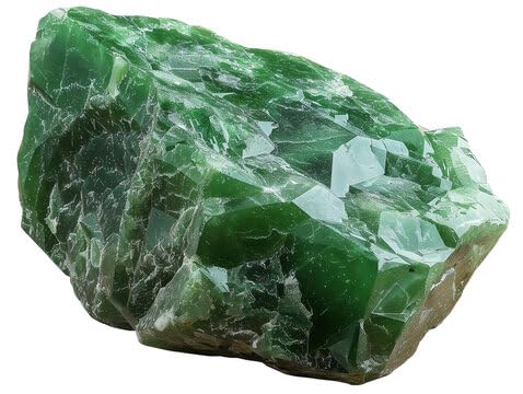 Jade vert brut BOMBAY CRYSTALS EXPORT pour énergie et chance
