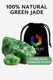 Jade vert brut BOMBAY CRYSTALS EXPORT favorise méditation et calme