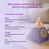 Orgone améthyste Bombay Crystals Export, cristal authentique et croissance spirituelle.