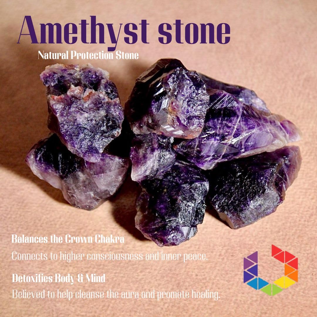 Bombay Crystals Export améthyste brute – parfaite pour grilles de cristaux et rituels