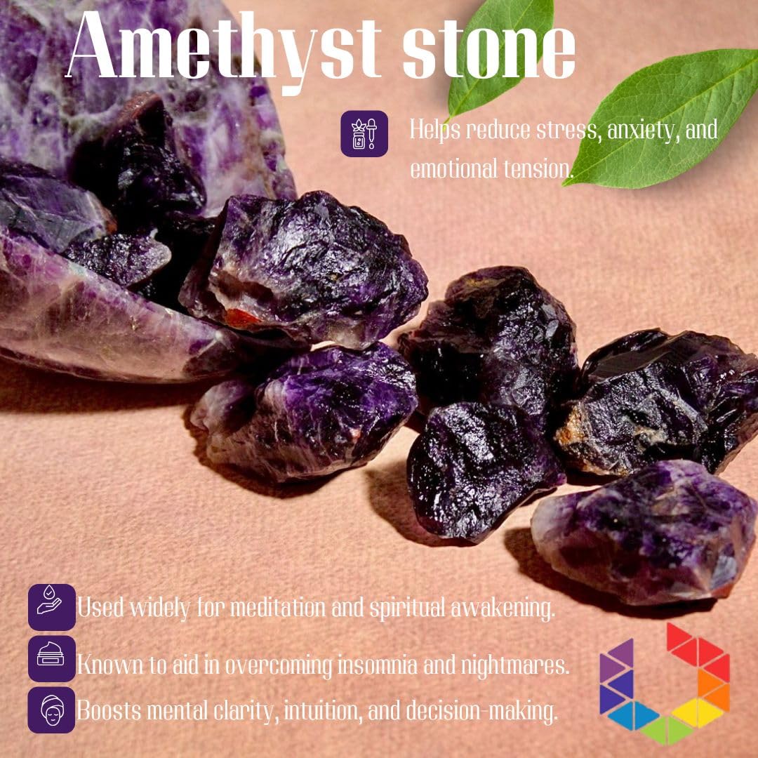 Bombay Crystals Export améthyste brute – inclusions uniques qui rendent chaque pièce spéciale