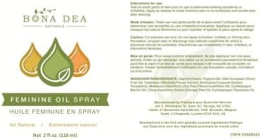 Bona Dea Naturals soin intime parfum discret et naturel.