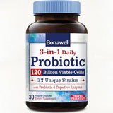 Bonawell Probiotiques sur le flacon recto — soutien digestion équilibrée au quotidien.