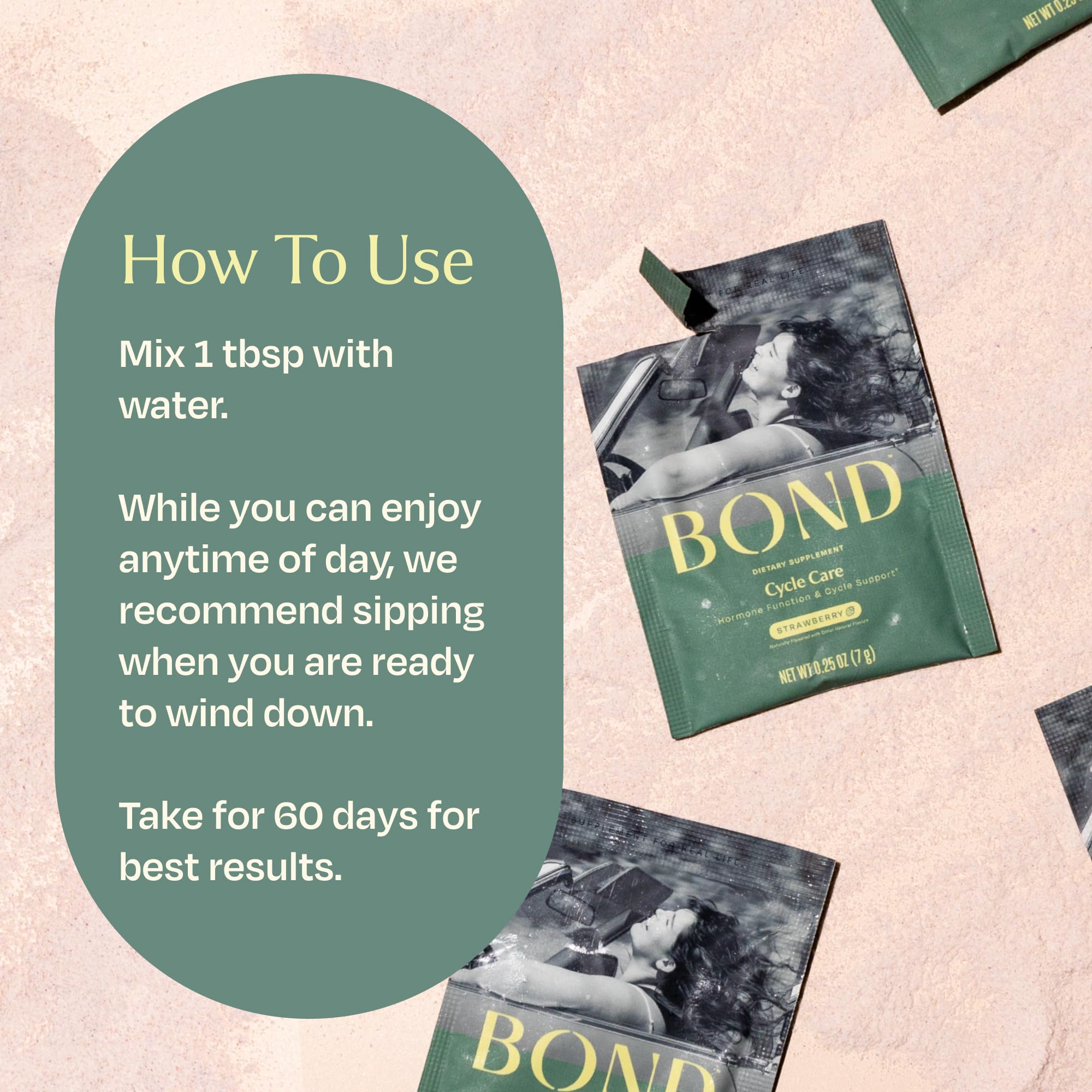 BOND Cycle Care, boite 20 sachets voyage pour l'équilibre quotidien.