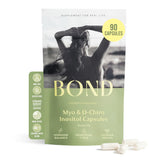 BOND Myo-Inositol et D-Chiro-Inositol en capsules dans une bouteille, favourise l'équilibre hormonal.