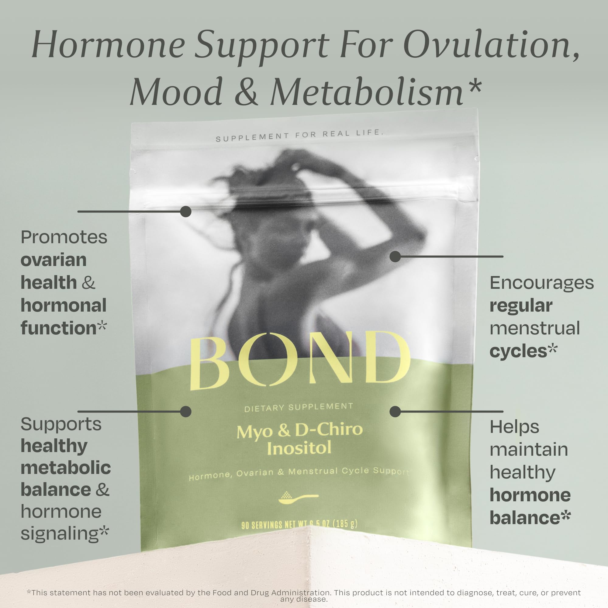 Bond Myo-Inositol: doseur-poudre pour mesurer proprement votre portion.
