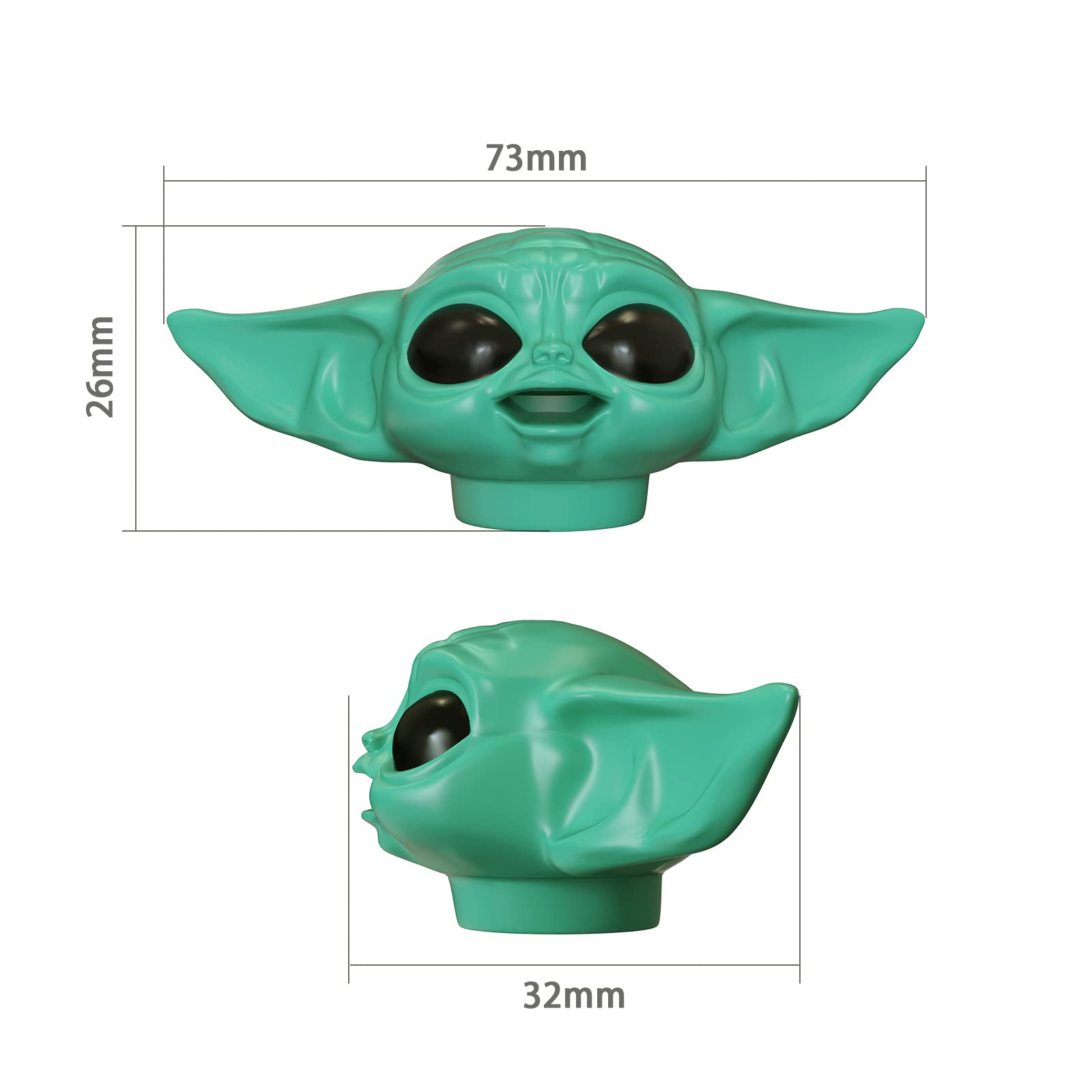 BonneChance détails-brillants-yoda-cap, finition soignée et captivante.