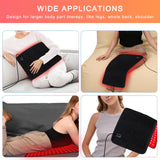 bonodave tapis thérapie lumière rouge jambes, chaleur apaisante pour les muscles