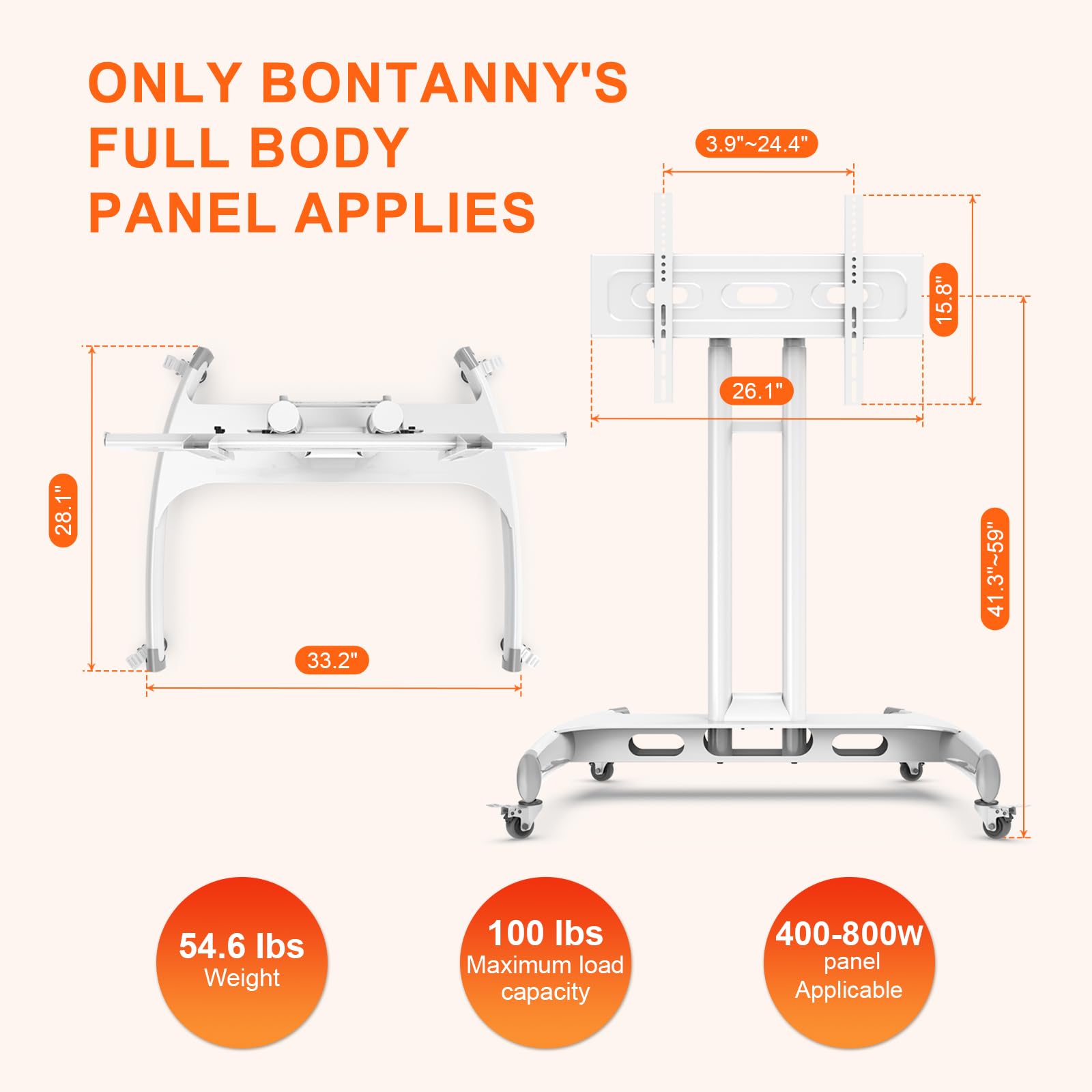 BONTANNY: réglage en hauteur pour obtenir l’angle idéal selon votre séance.