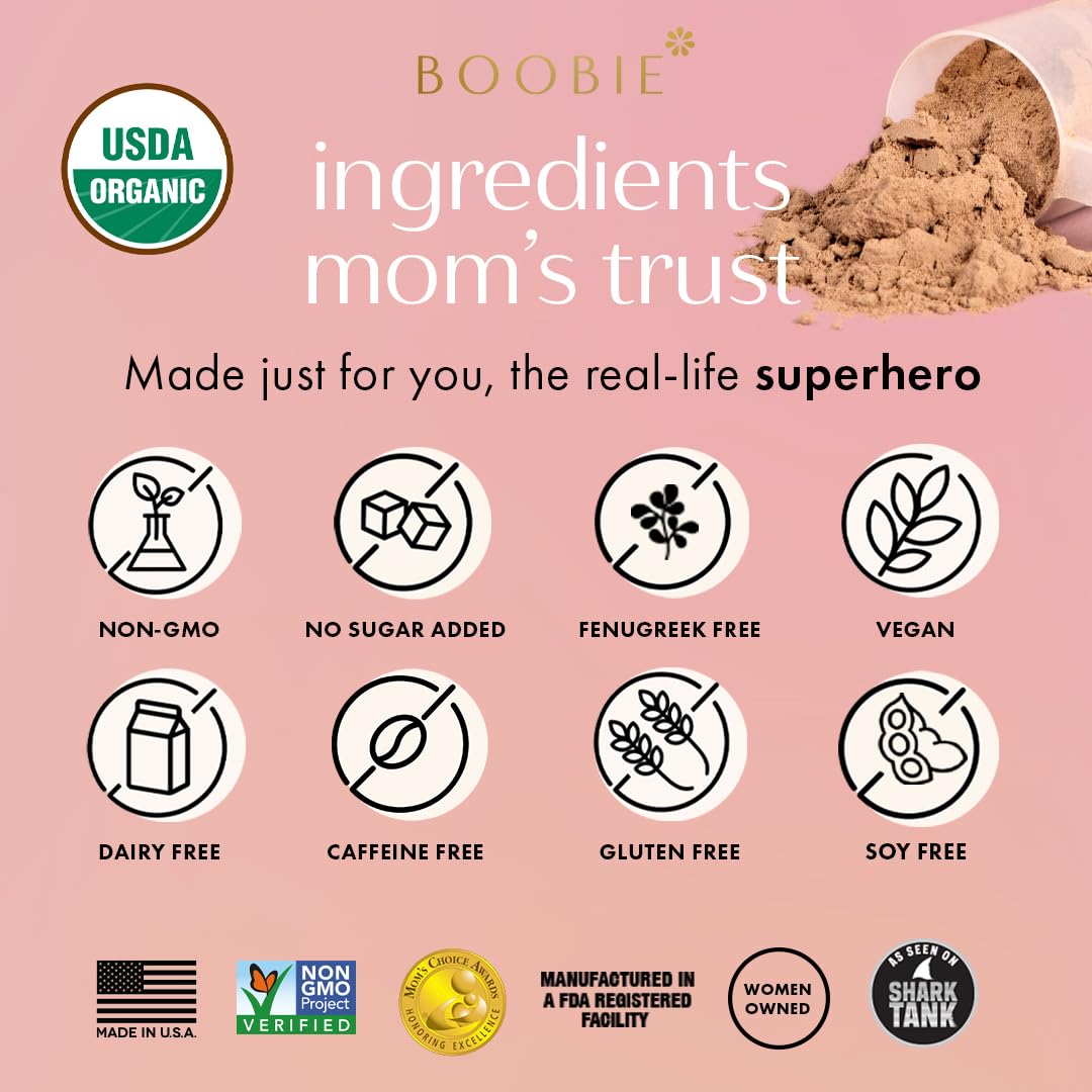 Boobie Body — vegan et sans lactose, adapté aux mamans.