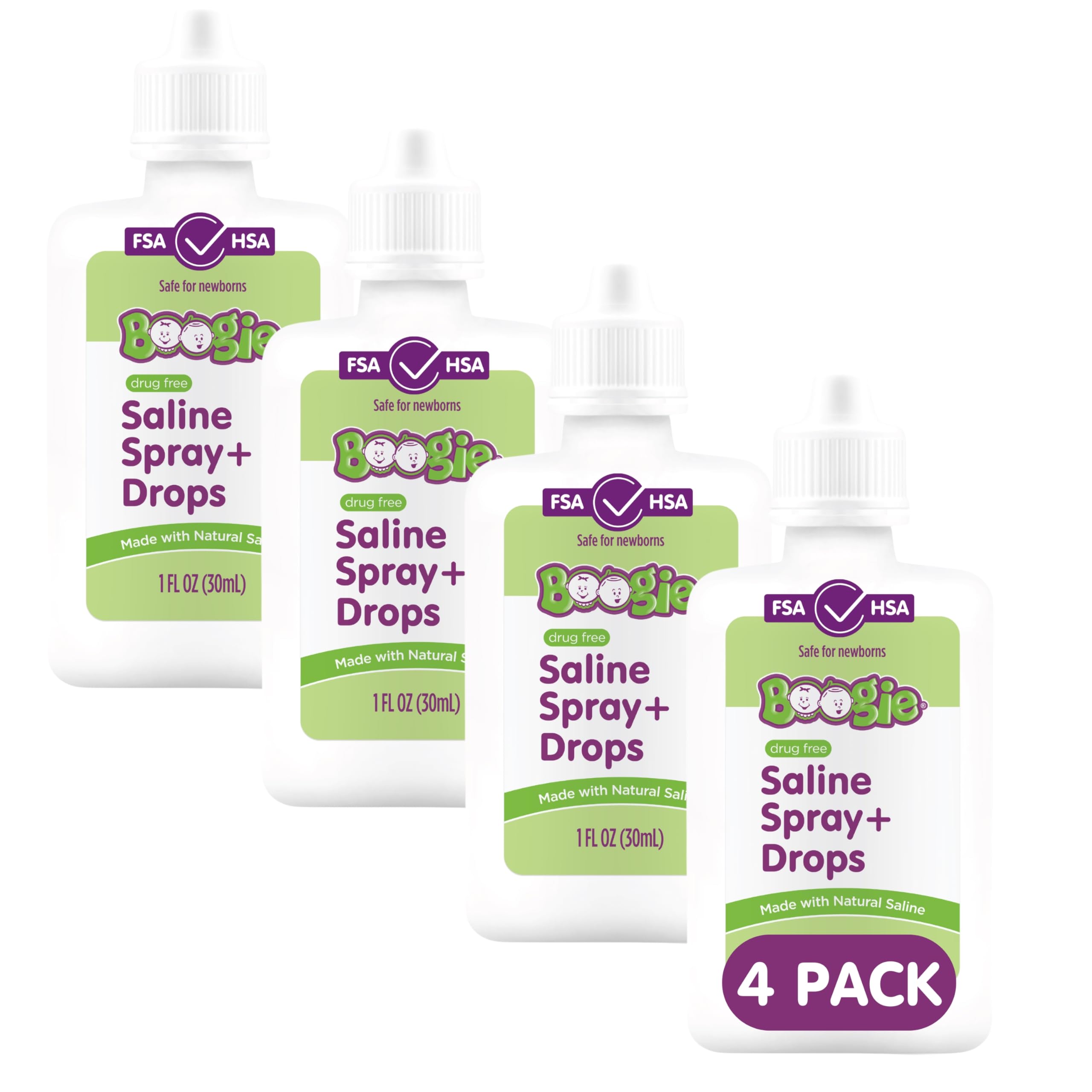 Boogie eau saline spray nasal bébé, nettoie et apaise les petites narines.