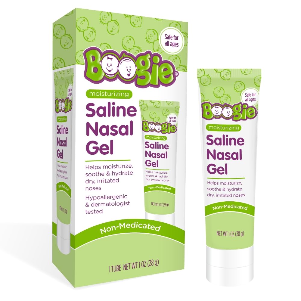 Boogie Gel nasal saline à l'Aloe hydrate et apaise le nez sec.
