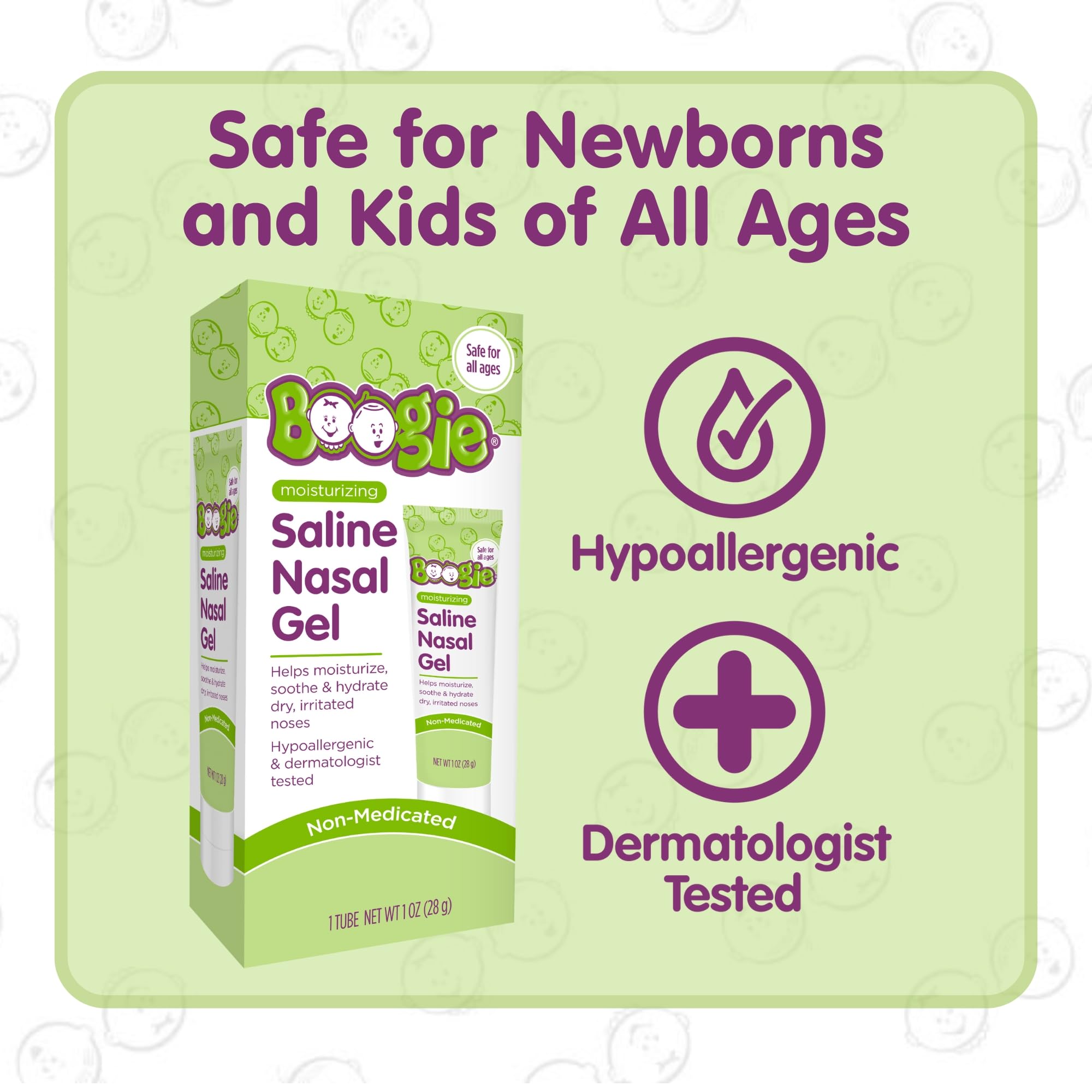 Boogie Gel nasal saline inventé par des mamans pour le confort familial.