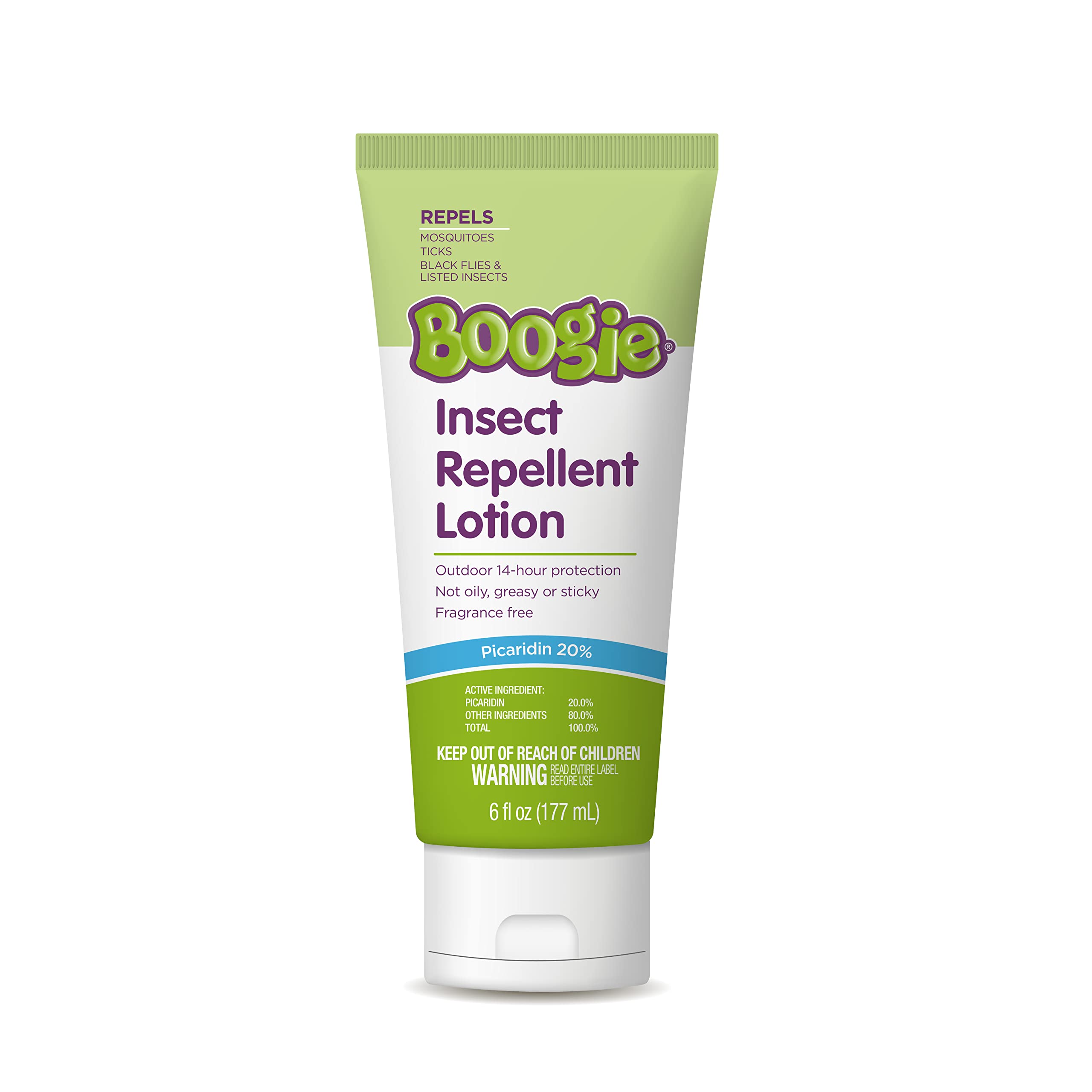 Boogie Lotion repousse les moustiques, protection longue durée.