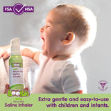 Boogie Micro-Mist Inhaler : flacon saline stérile pour hydratation des voies nasales.