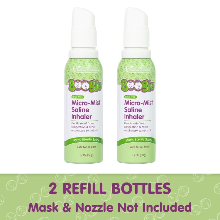Boogie Micro-Mist : cartouches-remplissage 1,7 oz, réapprovisionnement rapide.