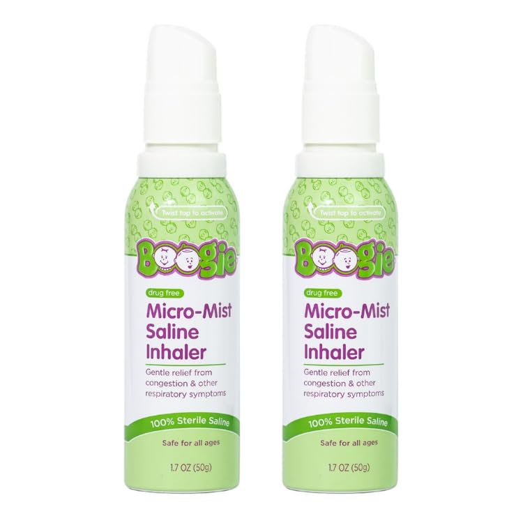 Boogie Micro-Mist : kit-remplissage pour inhalation saline, pratique et portable.