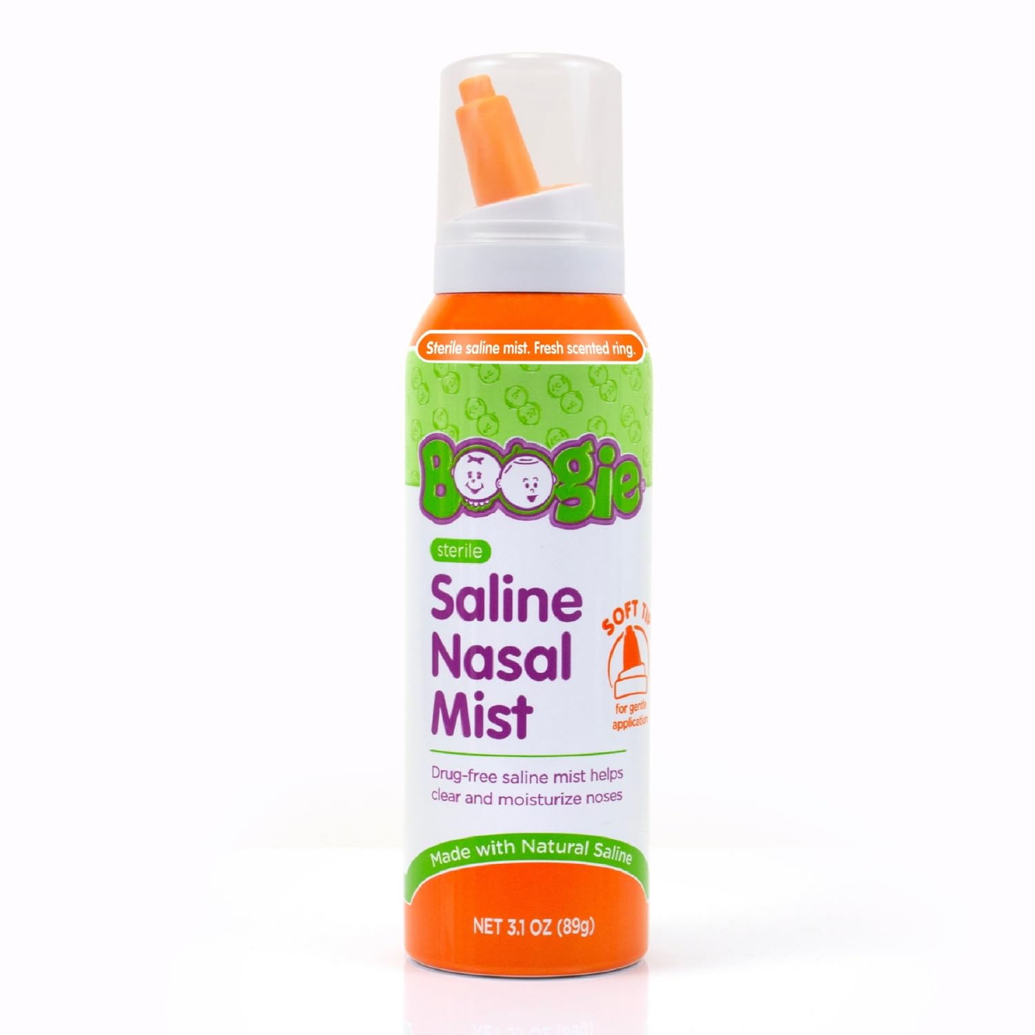 Boogie Saline Nasal - bouteille: hydratation douce pour le nez du bébé.
