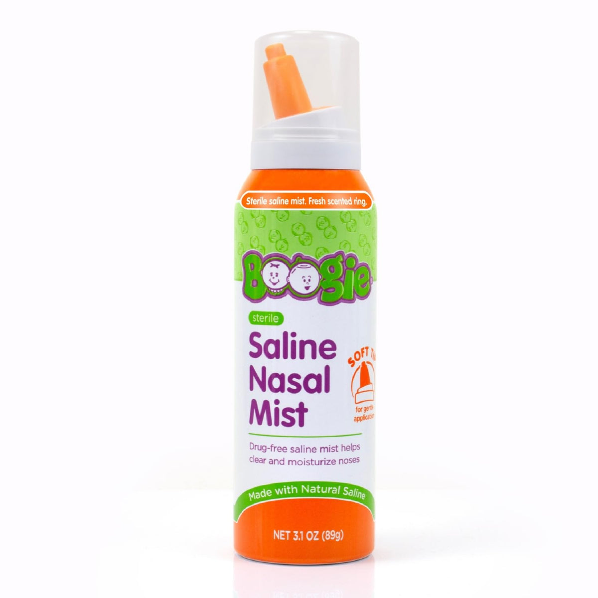 Boogie Saline Nasal - bouteille: hydratation douce pour le nez du bébé.