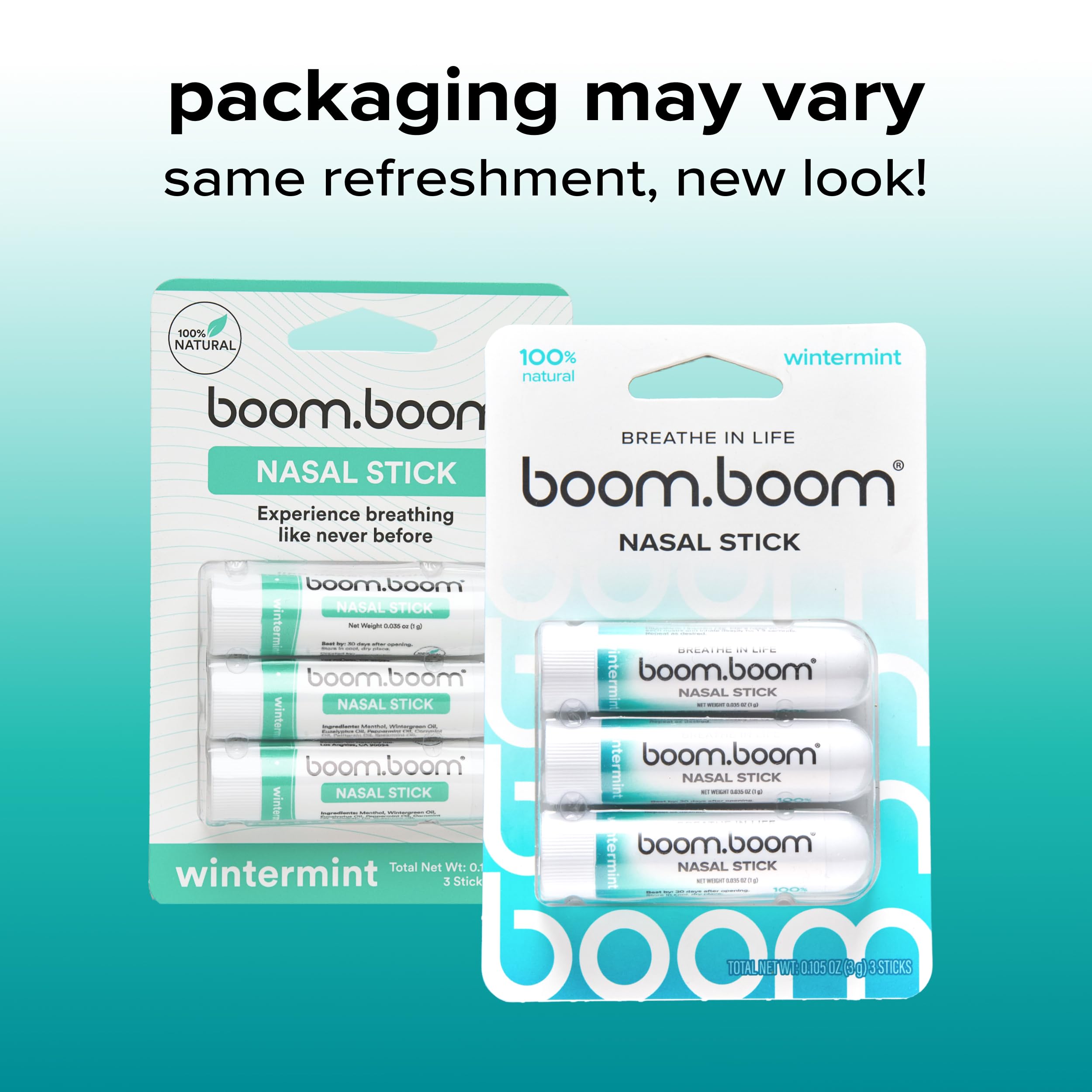 BoomBoom batonnet nasal: sensation frais et rafraîchissante pour démarrer la journée.