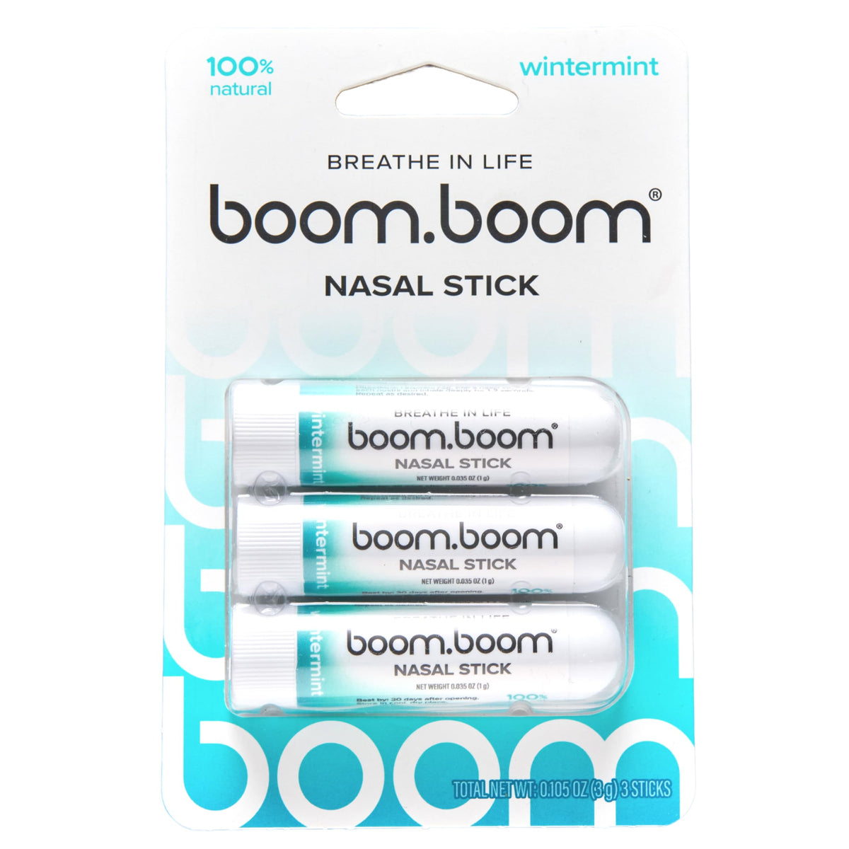 BoomBoom batonnet nasal: technologie flux vapeur pour une inhalation précise et longue fraîcheur.
